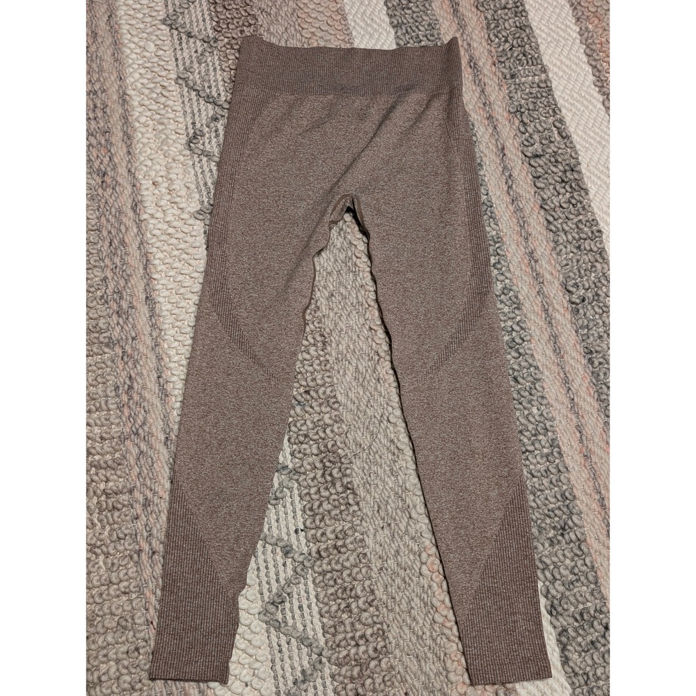 LA IMAGE Womens Seamless High Waisted Contour Leggings Taupe Heather L/XL